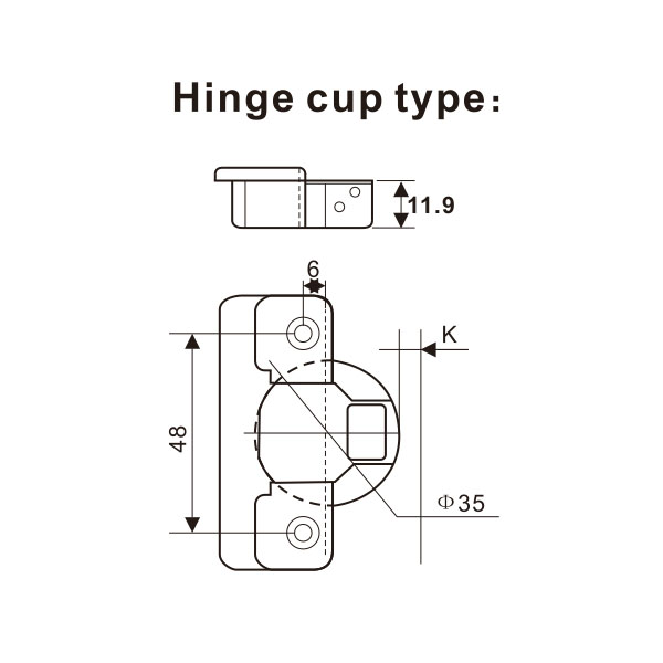 165° Clip-on, Soft-closing Concealed Hinge (206551)