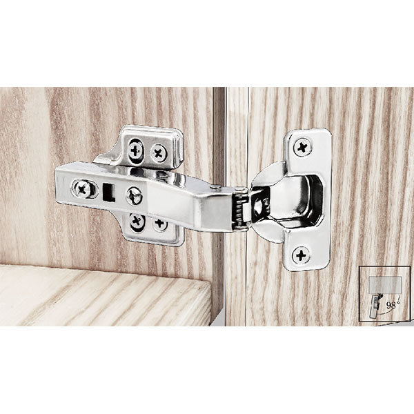 30° Stainless Steel Clip-on, Soft-closing Concealed Hinge (206621)