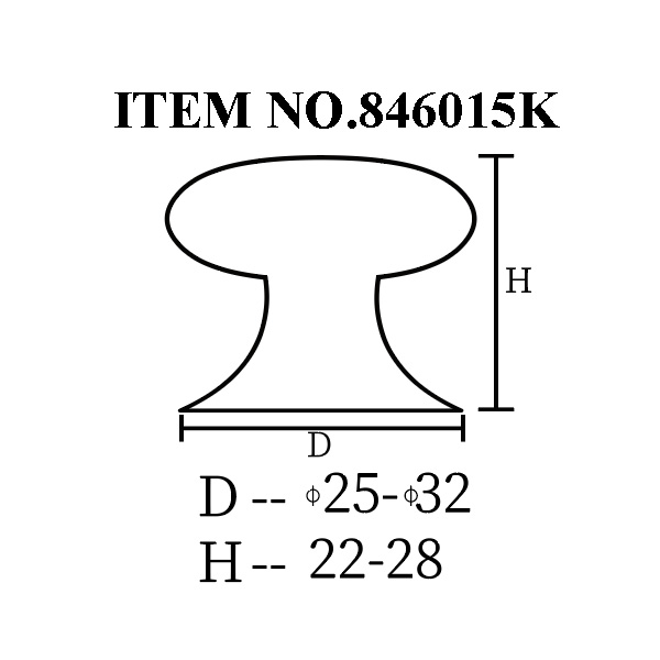 Stainless Steel Furniture Knob (846-P20)